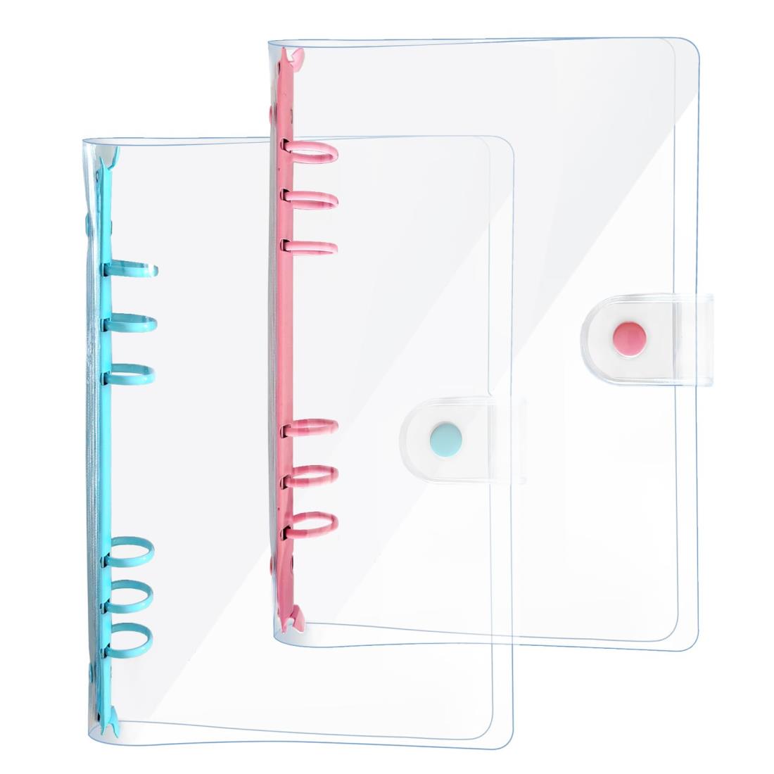 楽天市場】DY.2ten システム手帳 バインダー A6 クリア 6穴 ボタン付き