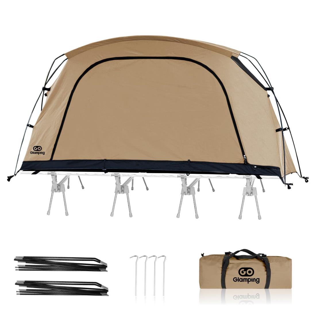 楽天市場】GOGlamping テント ツーリングドームテント TC ソロ 1