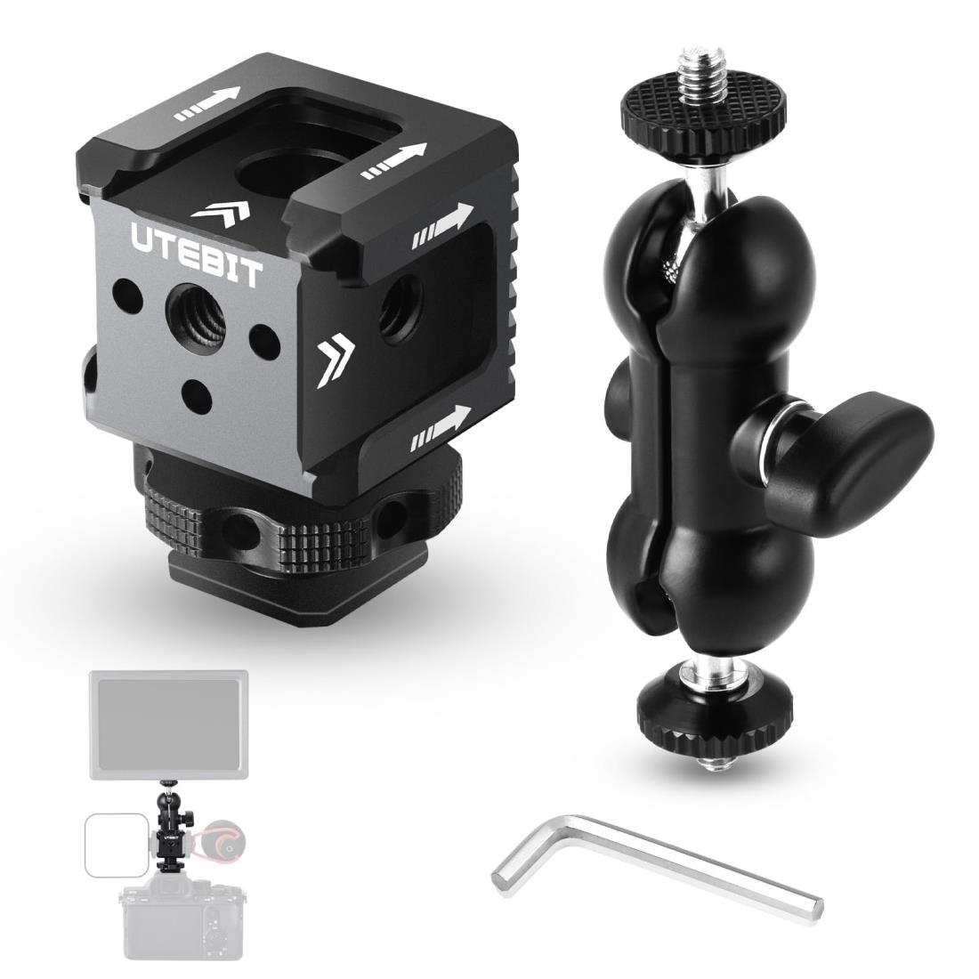 【TRIAD三脚アダプター　クイックシュー　VPA-10 VTA-7RSセット】 楽天市場】ホットシューアダプター 3コールドシューマウント+