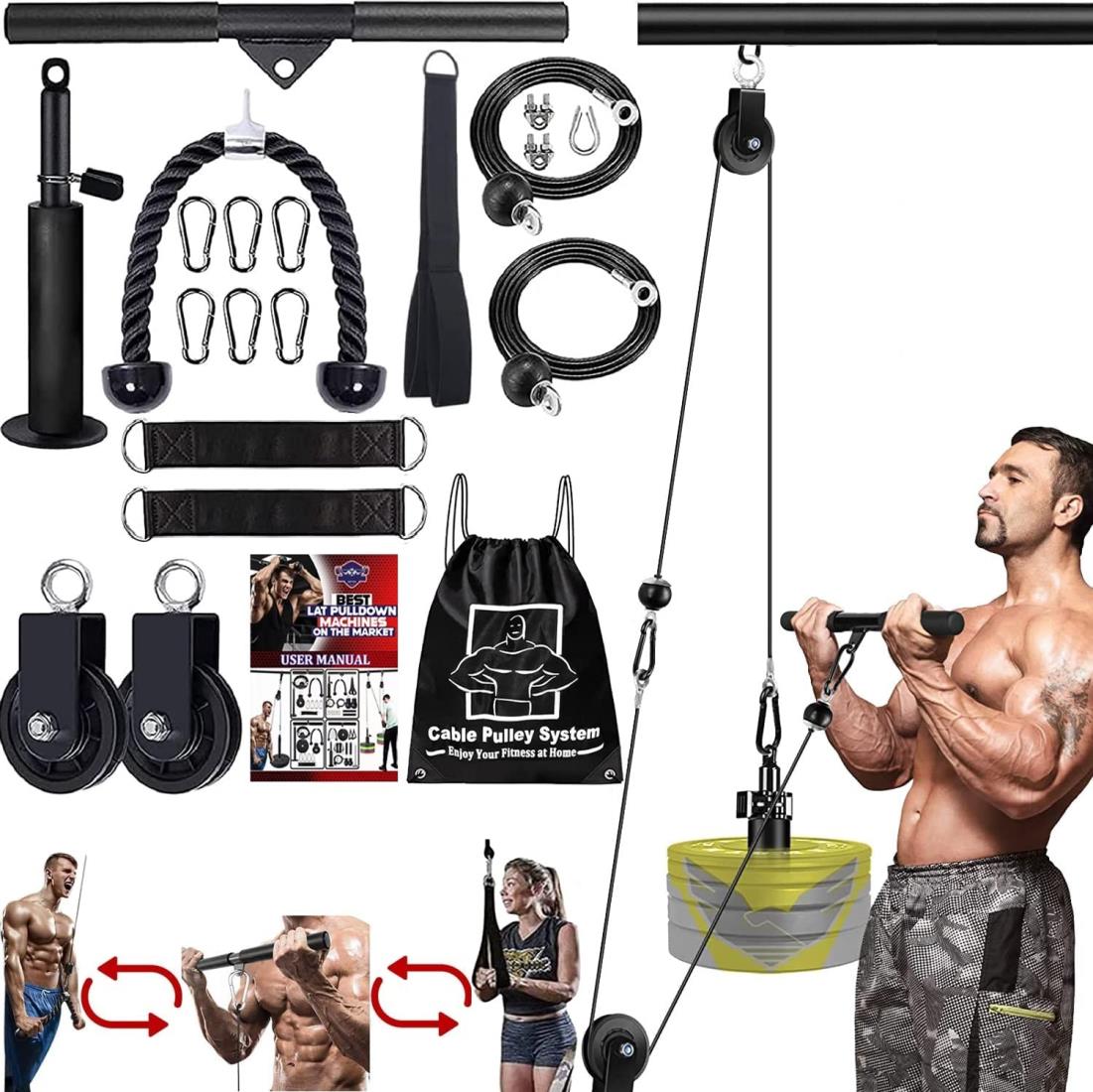 楽天市場】フィットネス LATプルダウンおよびリフトプーリーシステム