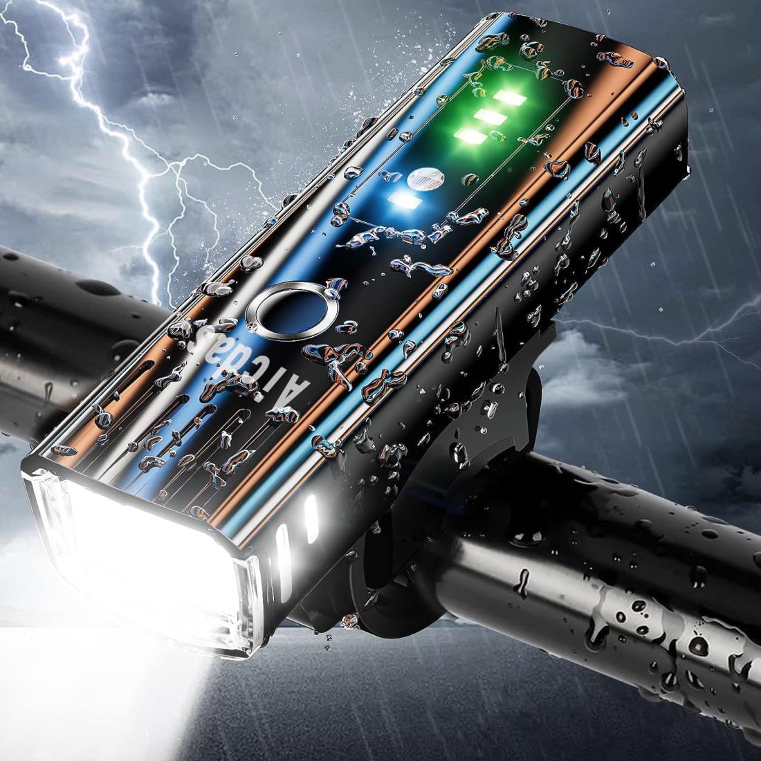 自転車ヘッドライト　USB充電式　2600mAh 自転車ライト　防水　LED 自転車ヘッドライト USB充電式 2600mAh 自転車ライト 防水 LED