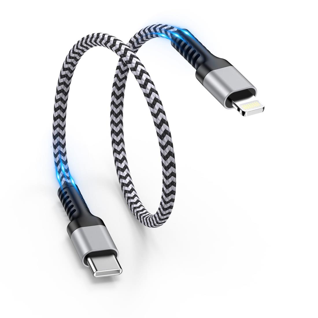 楽天市場】タイプC iPhone 充電ケーブル 0.3M PD ライトニングケーブル