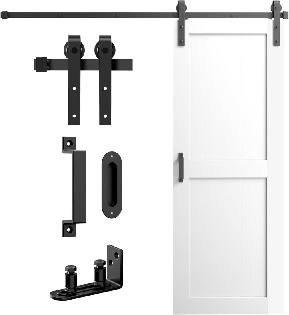 Signstek 吊り引き戸軌跡 バーン部屋の入り口金具 6FT/1.83m リフォーム部屋の入り口 引戸軌跡 扉引戸 飾り気の無い部屋の入り口 引き扉 DIY 建具鉄器 軽銀軌跡 シングル部屋の入り口 貨物自動車軌跡 室内部屋の入り口 片引き戸 木製部屋の入り口 引っ張ること食い違い部屋の入り口 J型 5段式 黒いこと