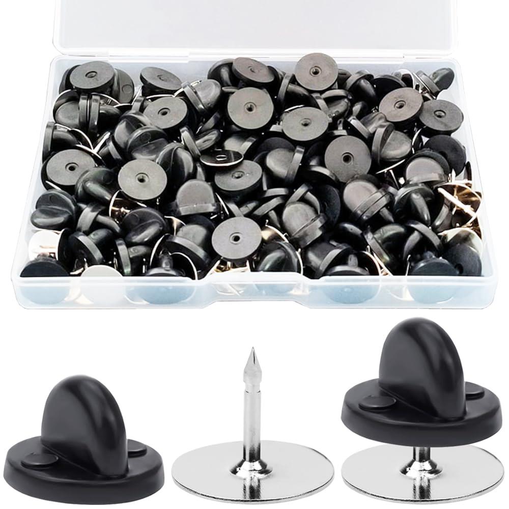 キャッツポウピンバッチ② 楽天市場】ピンバッジのキャッチ ピンバッチ 留め具 約100個セット 蝶