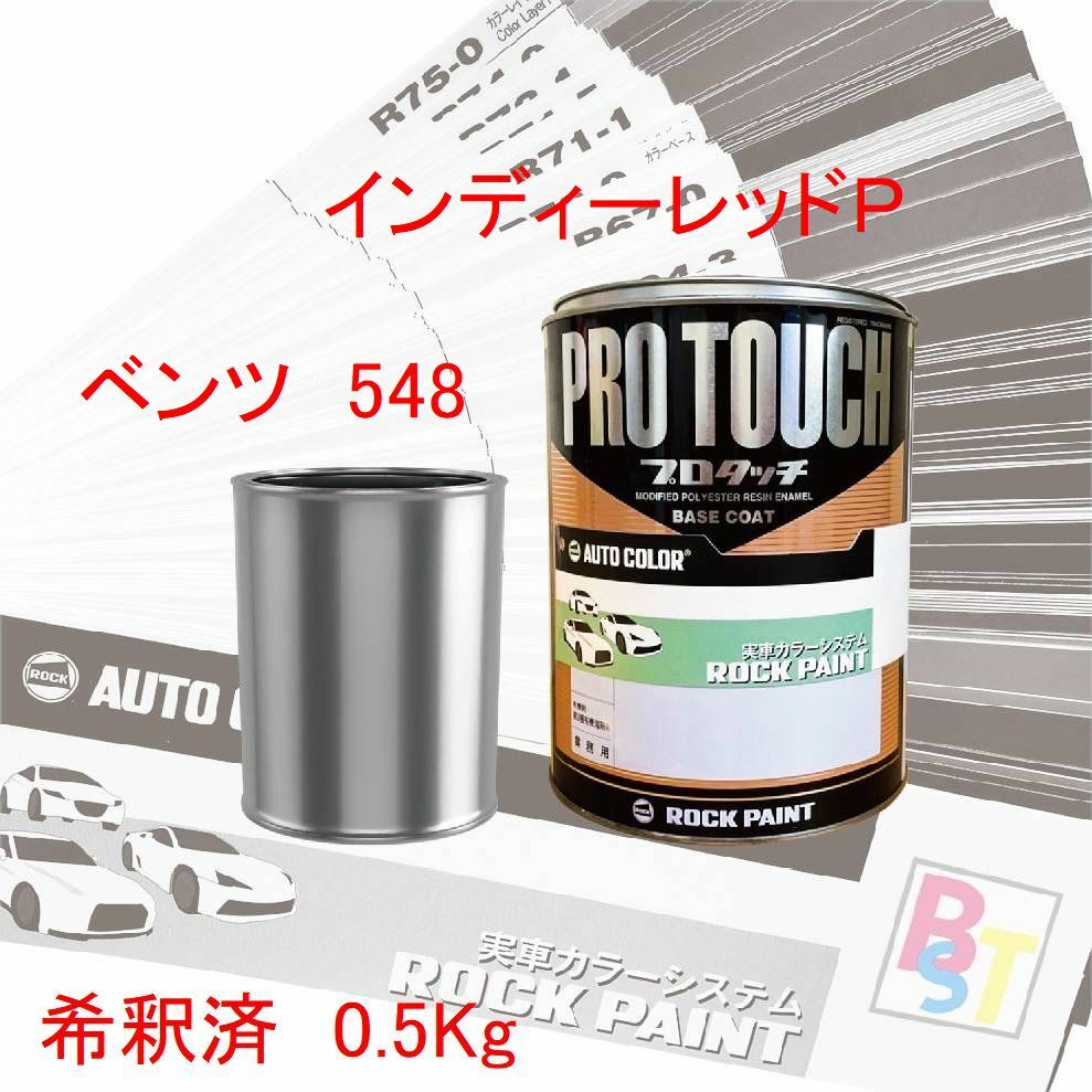 ベンツ　548　インディーレッドＰ　希釈済み 0.5Kg