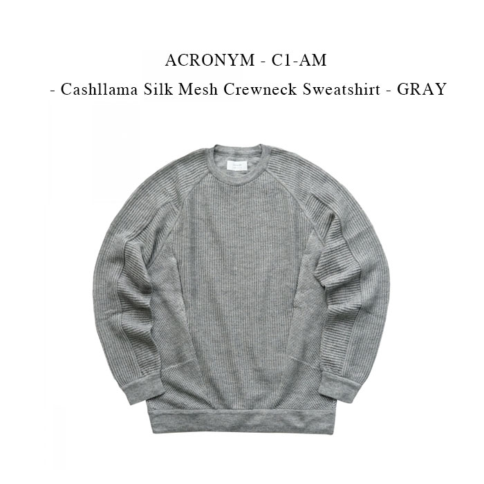 楽天市場】ACRONYM - S23-AK - Cashllama Long Sleeve Sweater - BLACK