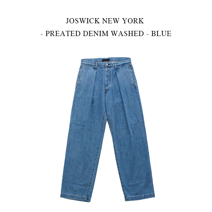 楽天市場】JOSWICK NEW YORK - PINTACK PANTS - DENIM - NAVY : PSC