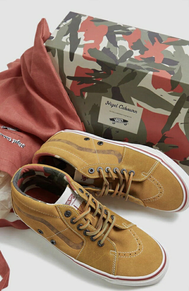 ◯ Nigel Cabourn woman - VAULT SK8-Mid LX - Suede Tan｜PSC