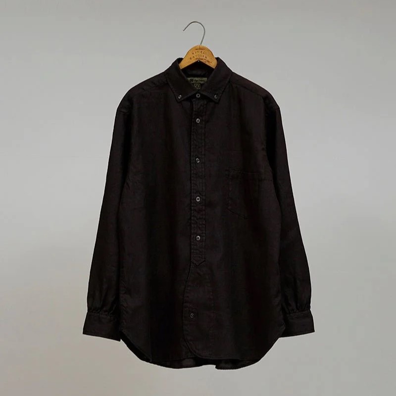 ◯ Nigel Cabourn - BRITISH OFF SH HEMPHORSE CLOTH - CHARCOAL GRAY