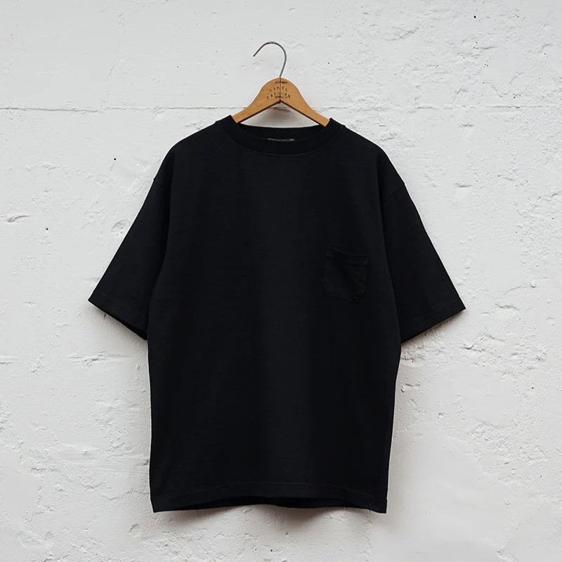 ◯ Nigel Cabourn - 7.8oz BASIC T-SHIRT - BLACK