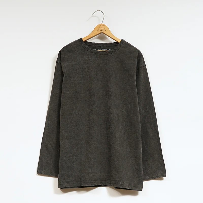◯ Nigel Cabourn - 7.8薬局衡オンス 40s USMC L/S PIGMENT - BLACK