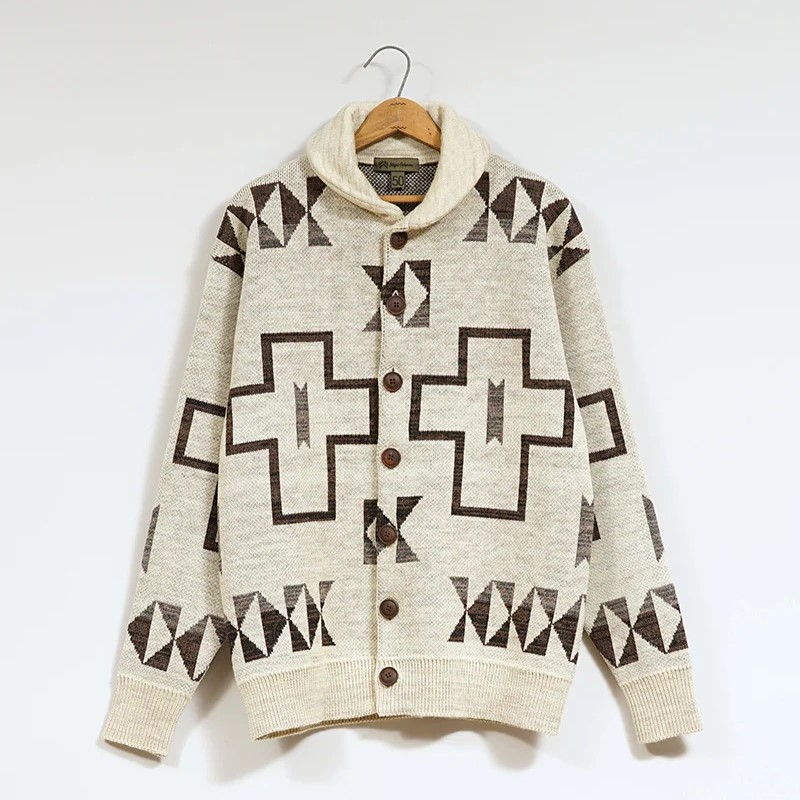 ◯ Nigel Cabourn - TRIBAL CARDIGAN - IVORY