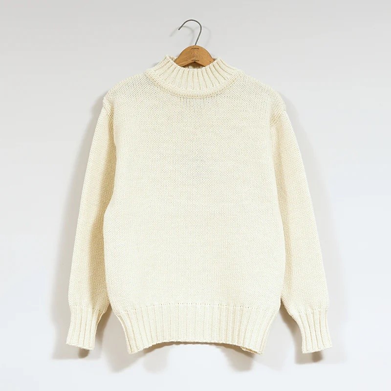 ◯ Nigel Cabourn - HIGH NECK KNIT - IVORY