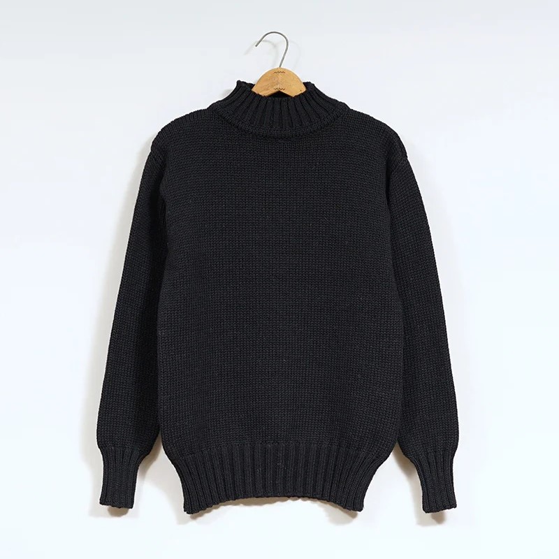 ◯ Nigel Cabourn - HIGH NECK KNIT - DARK NAVY