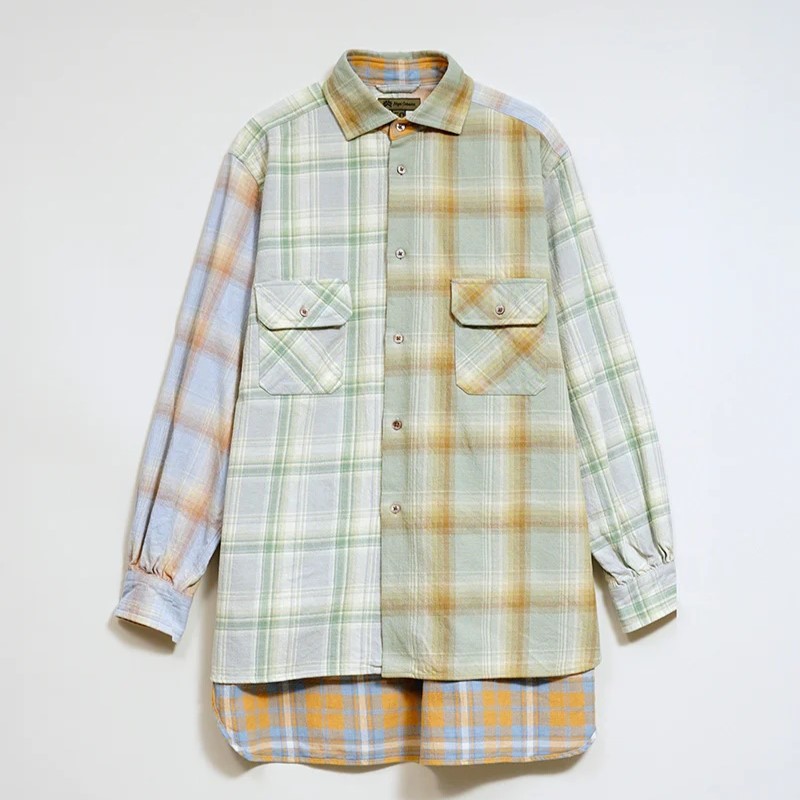 ◯ Nigel Cabourn - GRANDPA SHIRT CRAZY PATTERN - CHECK