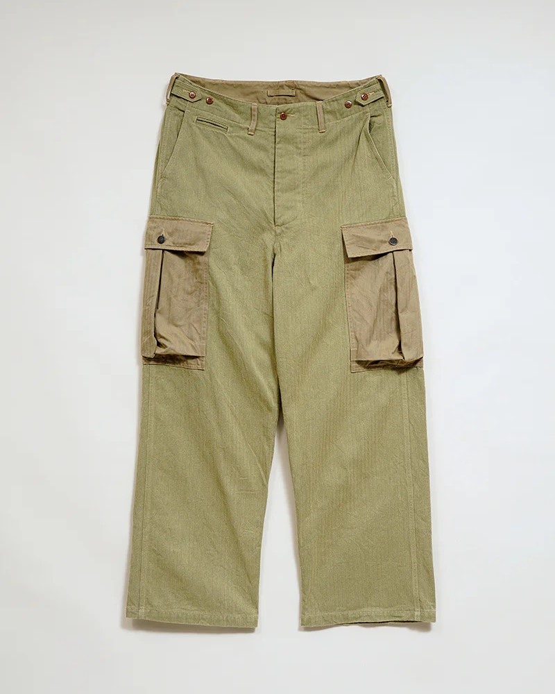 ◯ Nigel Cabourn - 40s MONKEY PT MIX HERRINGBONE - GREEN
