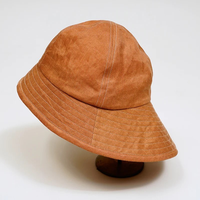 ◯ Nigel Cabourn - FISHERMAN HAT KAKISHIBU LINEN - BROWN