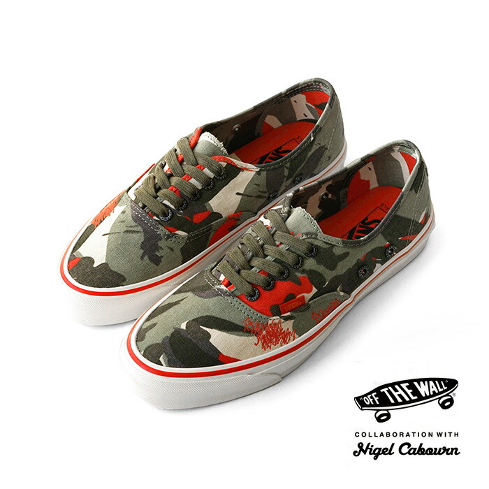VAULT BY VANS × NIGEL CABOURN - OG AUTHENTIC LX - ARMY GREEN CAMO ヴァンズ ナイジェルケーボン オーセンティック画像
