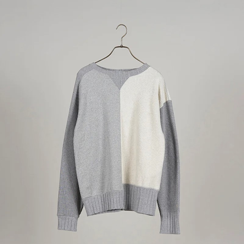 ◯ Nigel Cabourn woman - ARMY CREW JERSEY - GREY｜PSC
