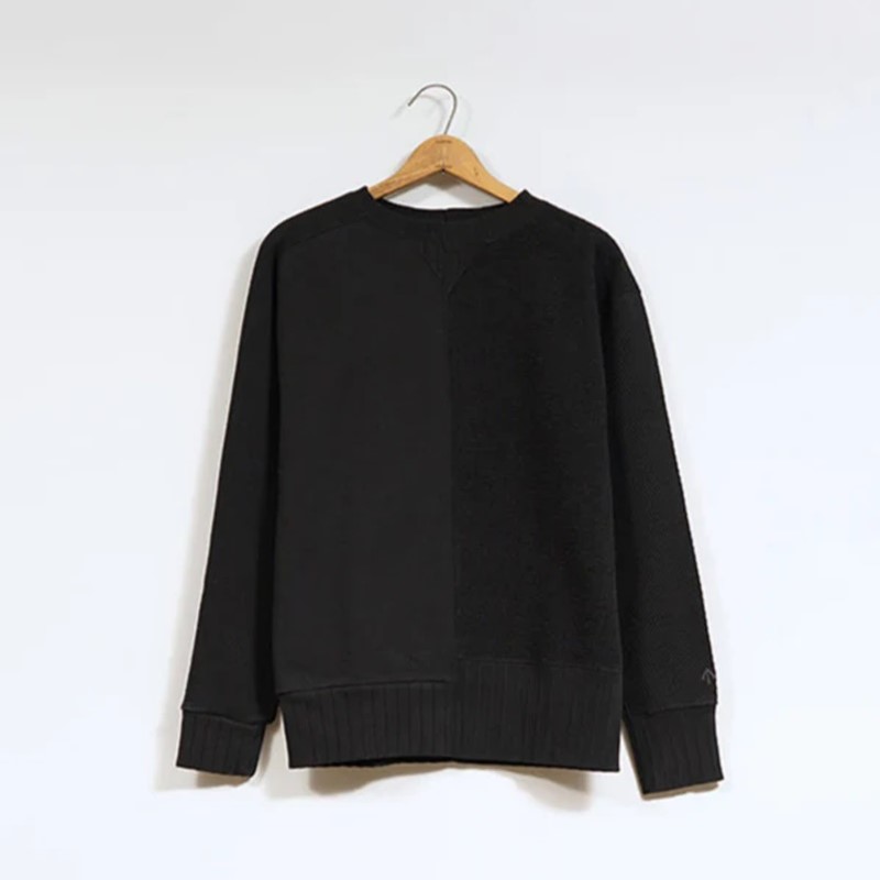 ◯ Nigel Cabourn woman - ARMY CREW JERSEY - BLACK|PSC