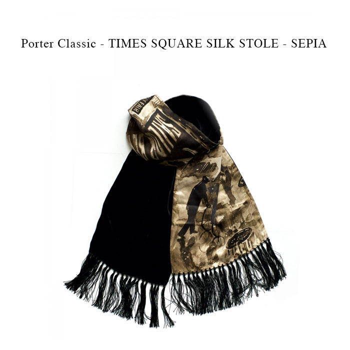 楽天市場】Porter Classic - TIMES SQUARE SILK STOLE - BLUE ポーター