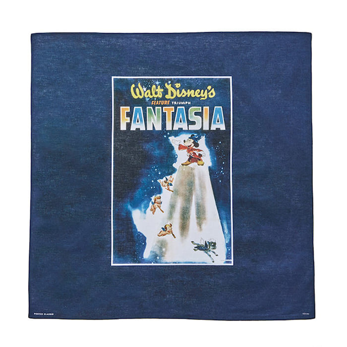 Disney Fantasia Porter Classic Newton Collection Bandana Single Navy ディズニー ファンタジア ポータークラシック バンダナ シングル ネイビー septicin Com