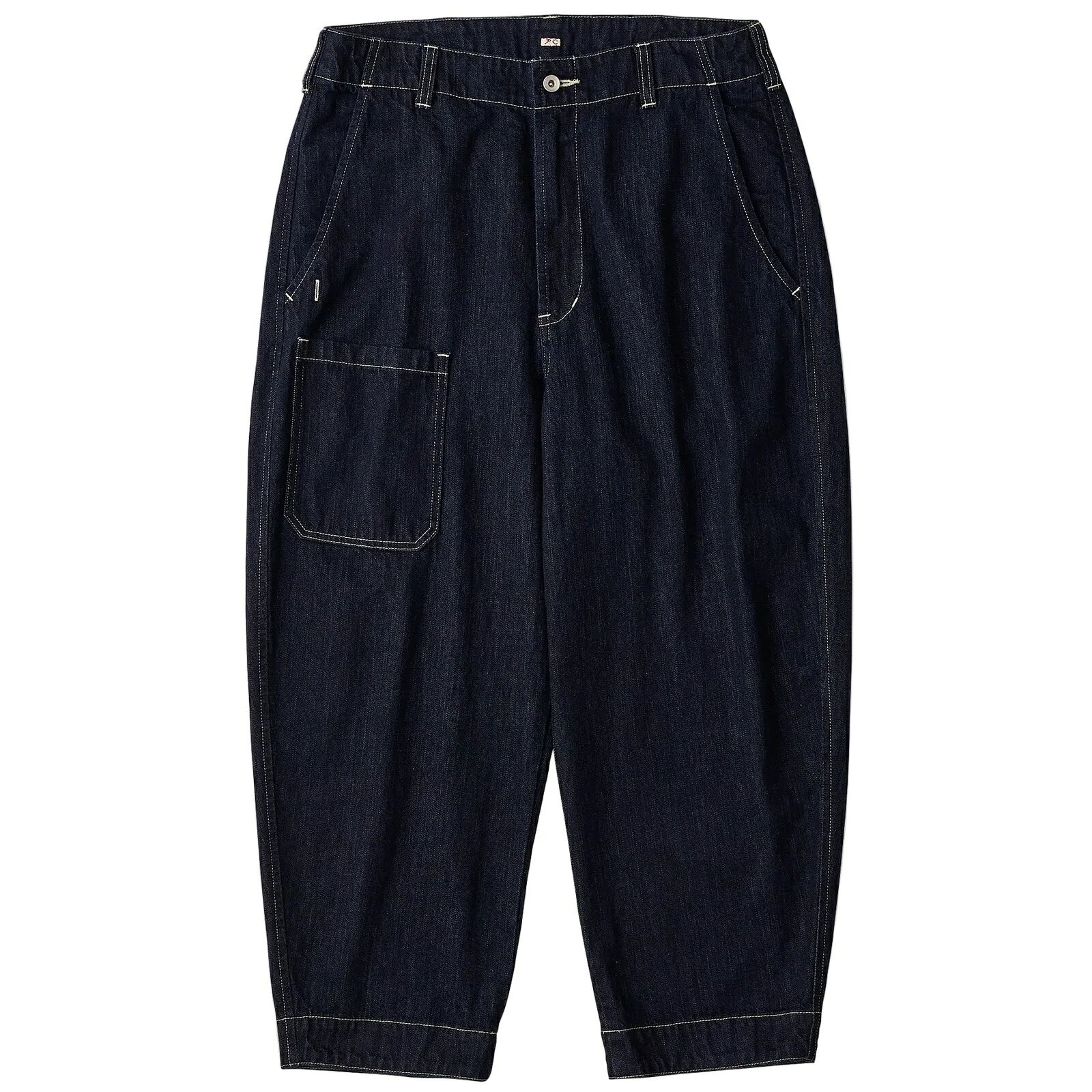 PORTER CLASSIC - STEINBECK DENIM POCKET PANTS - DARK NAVY|PSC