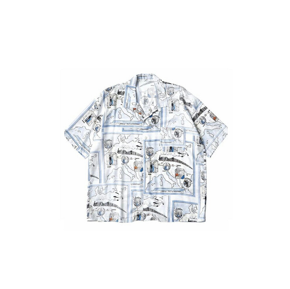 Porter Classic - ALOHA SHIRT TRAIN・「オリエント急行」 - BLUE