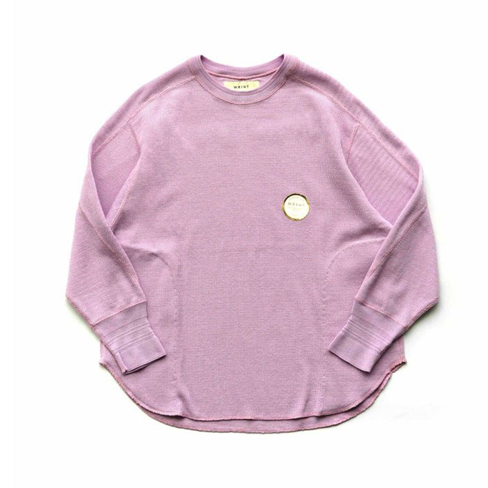 WRYHT - WAVY RIB TOP(LONG SLEEVE) - HYDRANGEA