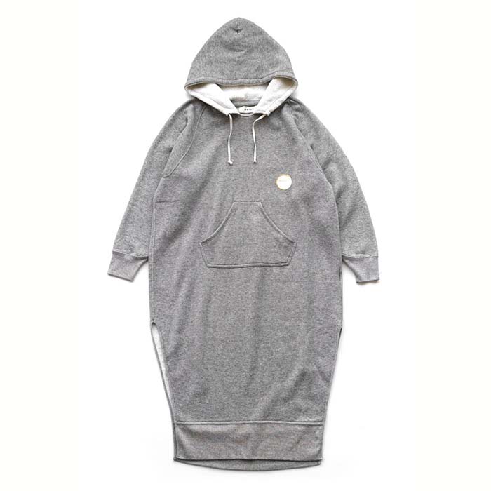 WRYHT - FRENCH TERRY COCOON DRESS - FOG