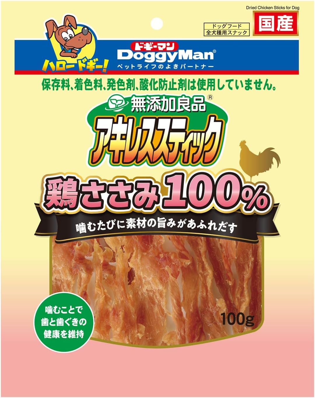ドギーマン 無添加良品 アキレススティック 鶏ささみ100% 100g ×12袋 Amazon.co.jp: ドギーマン 無添加良品 アキレススティック 鶏