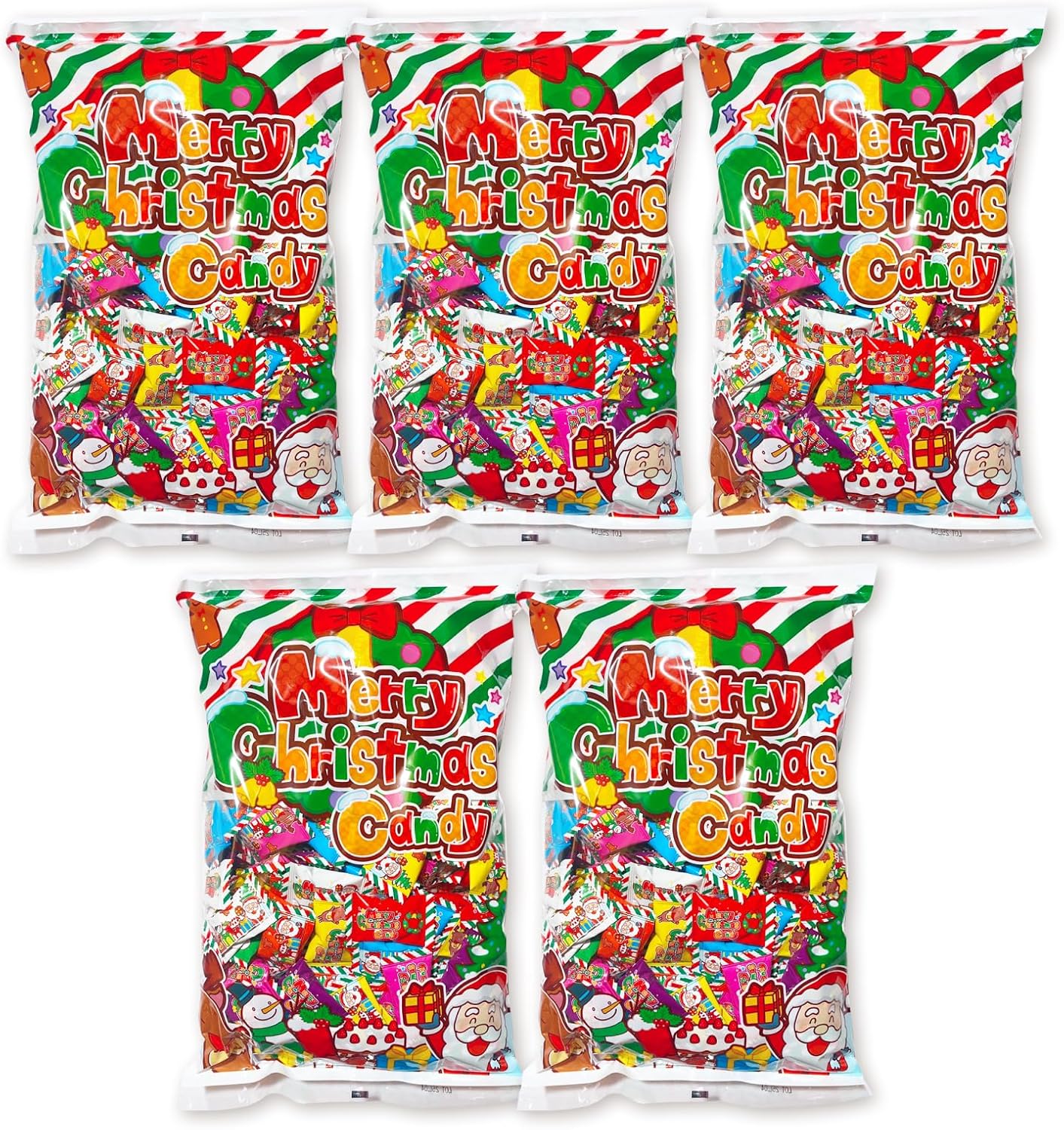 マルエ クリスマスキャンディ 1kg 5袋セット キャンディ お菓子 クリスマス 個包装 詰め合わせ 大容量 期間限定 ギフト プレゼント 飴 あめ