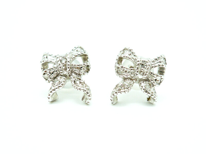 アンジェラ Angela　ピアス ラブリボンイヤリング ゴールド 18k 18金 ジュエリー ブランド アクセサリー プレゼント ギフト 正規品 レディース