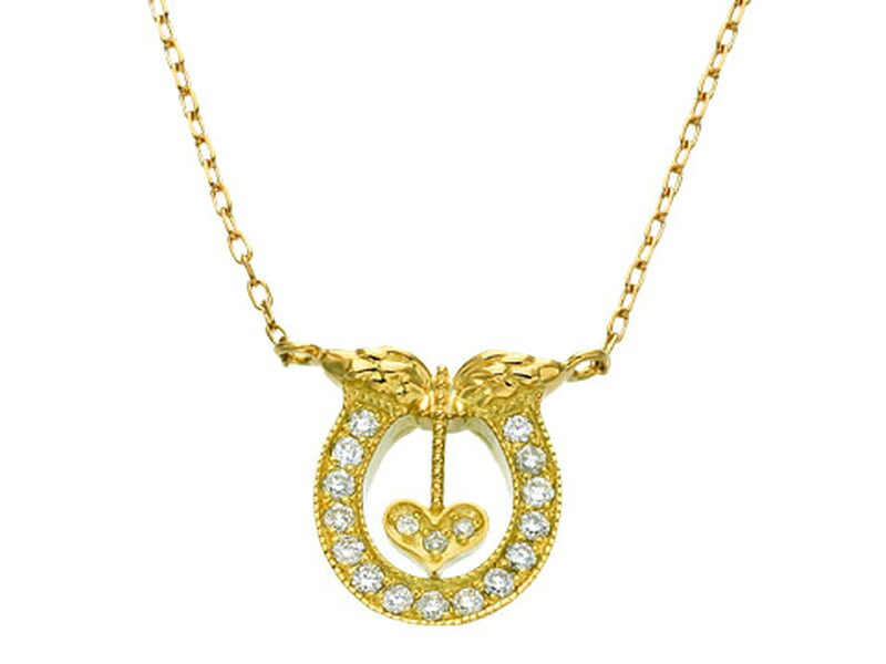 アンジェラ Angela　ネックレス ラッキーインラブネックレス ゴールド 18k 18金 ジュエリー ブランド アクセサリー プレゼント ギフト 正規品 レディース｜ピーアンドティートレーディング