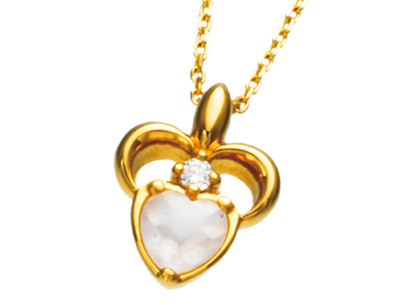 アンジェラ Angela ネックレス フラワーハートネックレス ゴールド 18k 18金 ジュエリー ブランド アクセサリー プレゼント ギフト 正規品 レディース｜ピーアンドティートレーディング