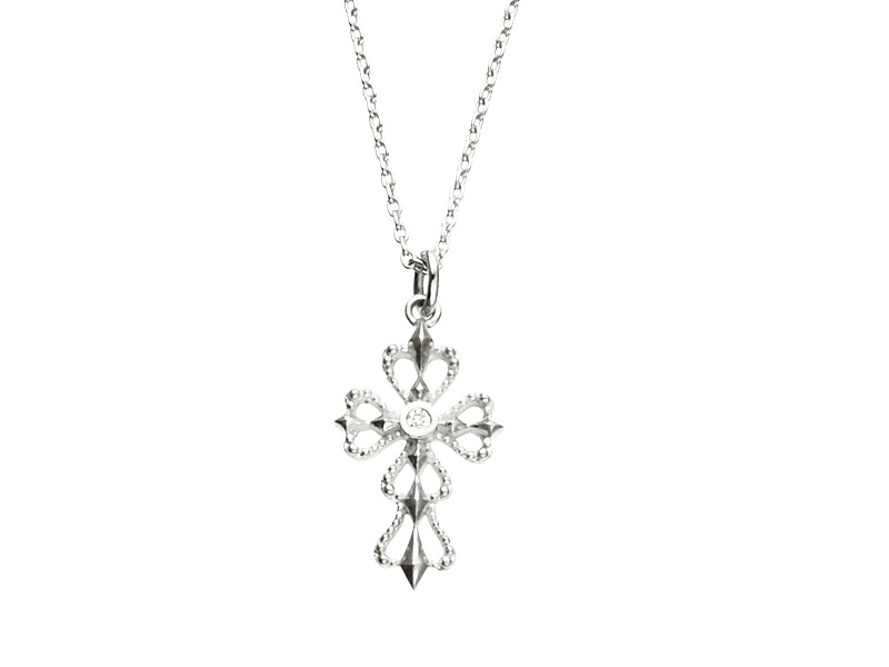 アンジェラ Angela ネックレス クロスオブラブオープンハートネックレス ゴールド 18k 18金 ダイヤモンド ジュエリー ブランド アクセサリー プレゼント ギフト 正規品 レディース|ピーアンドティートレーディング