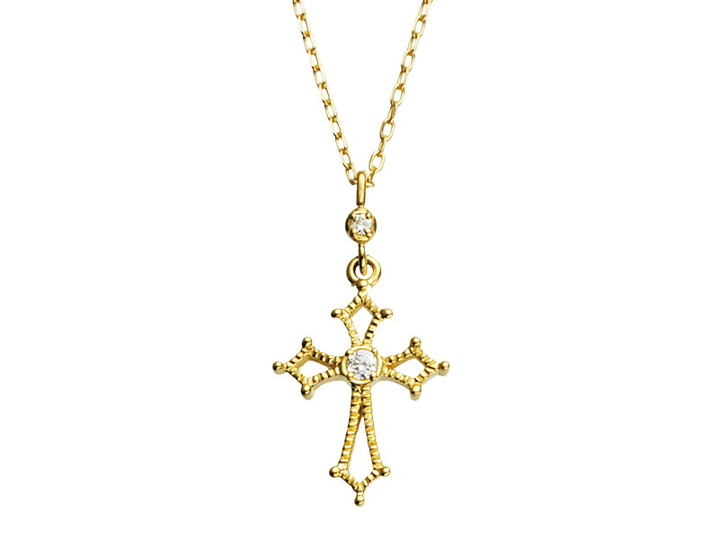 アンジェラ Angela ネックレス クロスオブライフネックレス ゴールド 18k 18金 ダイヤモンド ジュエリー ブランド アクセサリー プレゼント ギフト 正規品 レディース｜ピーアンドティートレーディング