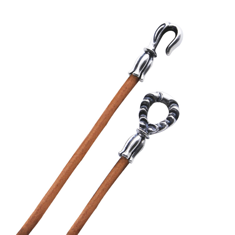 ロンワンズLONE ONES ネックレス メイティングフライトフック ナチュラルレザー (M) シルバー ジュエリー ブランド アクセサリー プレゼント ギフト 正規品 レナードカムホート レディース メンズ 34,320円