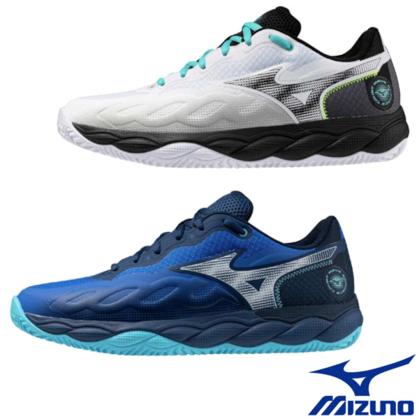 《貨物輸送無料》MIZUNO ウエーブエンフォースコート WIDE OC 61GB2431 ミズノ ユニ一発やる 庭球シューズ 砂入り口・入口人工芝・粘土厚地の外套用