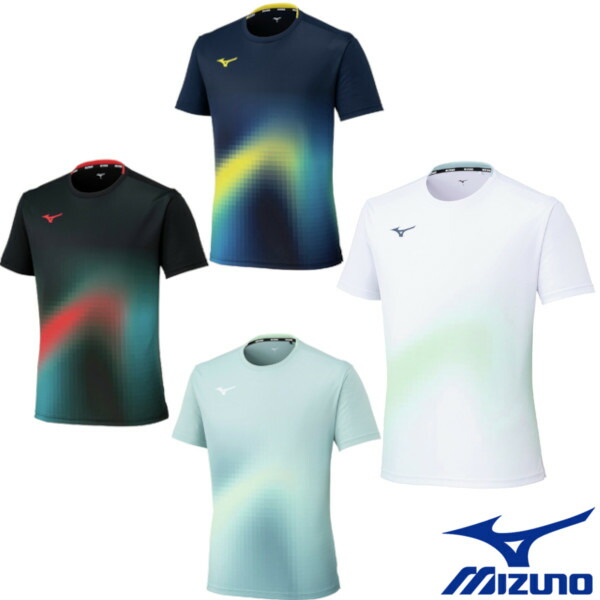 Mizuno テニスゲームシャツ ホワイト ゲームシャツ(ラケットスポーツ)|62JAA501|ウエア|テニス|ミズノ