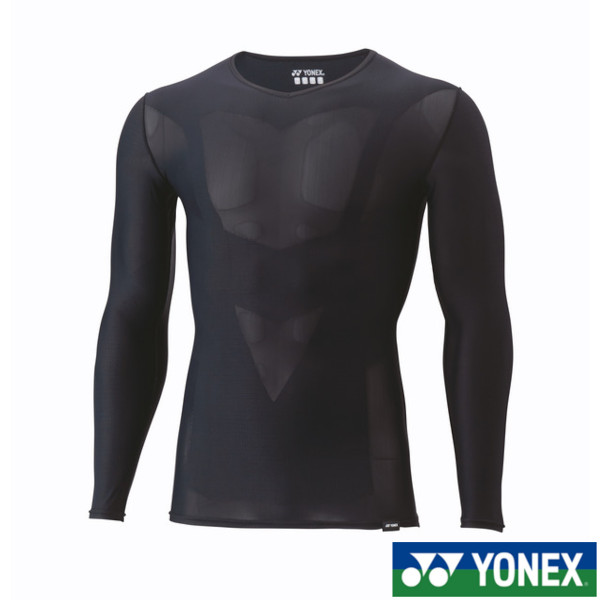 《貨物輸送無料》YONEX ユニ一発やる Vのど首長袖プルオーバー STBA1023 ヨネックス 庭球 バドミントン コンプレッションウェア