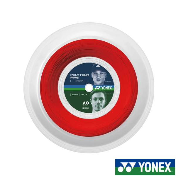 送料無料◆YONEX◆硬式ストリング ロールガット ポリツアーファイア 120 POLYTOUR FIRE 120 PTF120R2 ヨネックス