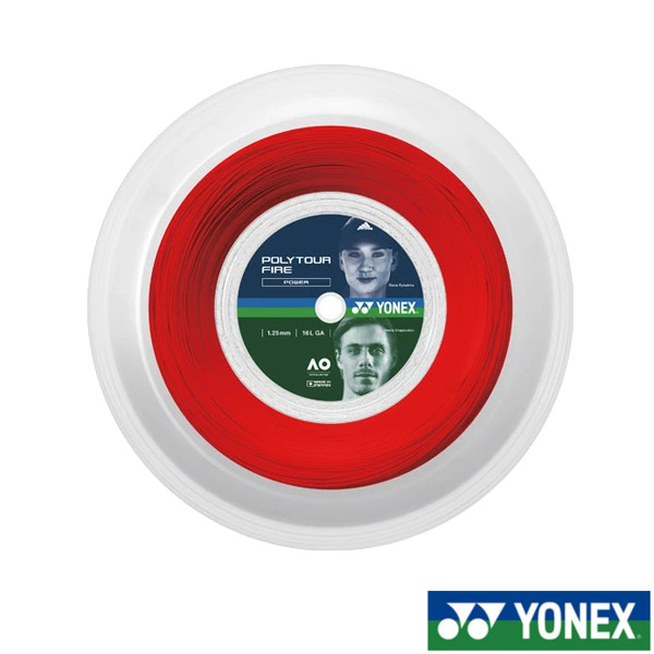 送料無料◆YONEX◆硬式ストリング ロールガット ポリツアーファイア 130 POLYTOUR FIRE 130 PTF130R2 ヨネックス