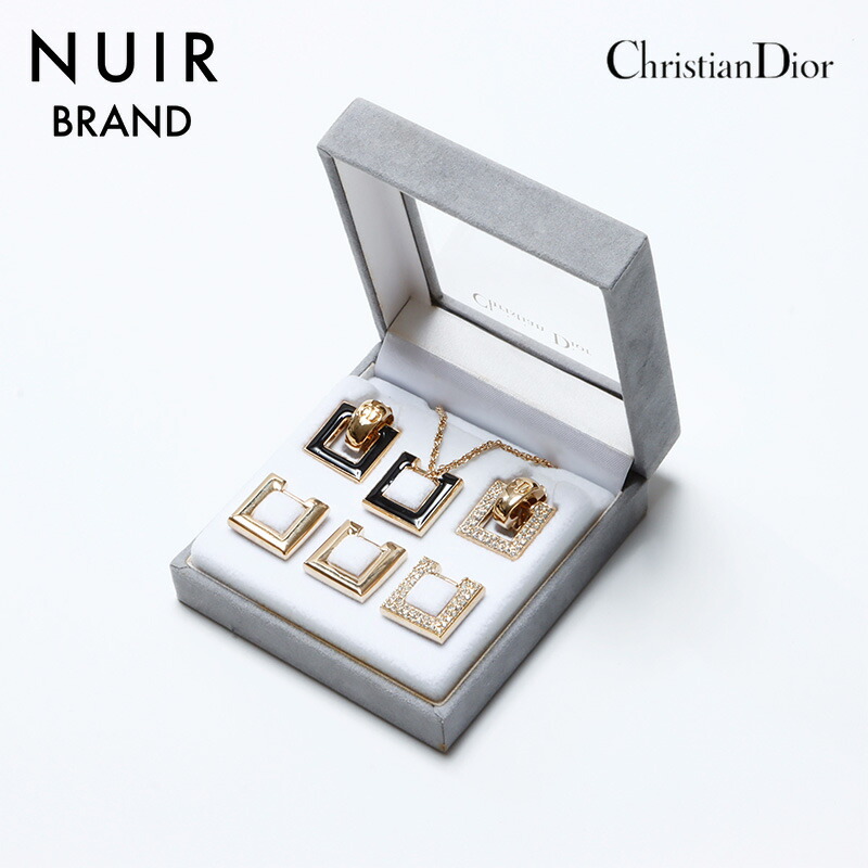 Dior ピアスとネックレス セット 楽天市場】クリスチャンディオール ネックレス/ピアスセット