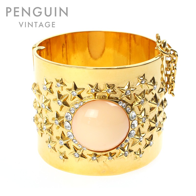 極美貫目 シャネル Chanel 道程岩 星斗 淡紅色 バングル 2cc3 ゴールド P4419 中古 Lisaproject Eu