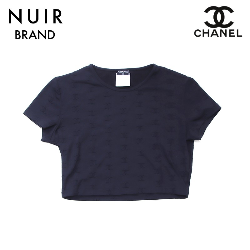 【背中美人シルエット】CHANEL バックオープン Tシャツ 背中美人シルエット】CHANEL バックオープン Tシャツ