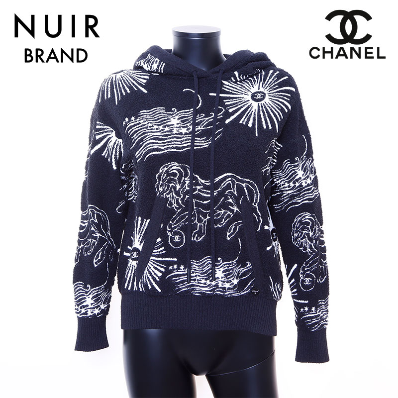 CHANEL パーカー　カシミヤ　38 CHANEL - CHANEL シャネル カシミヤパーカー LA PAUSA