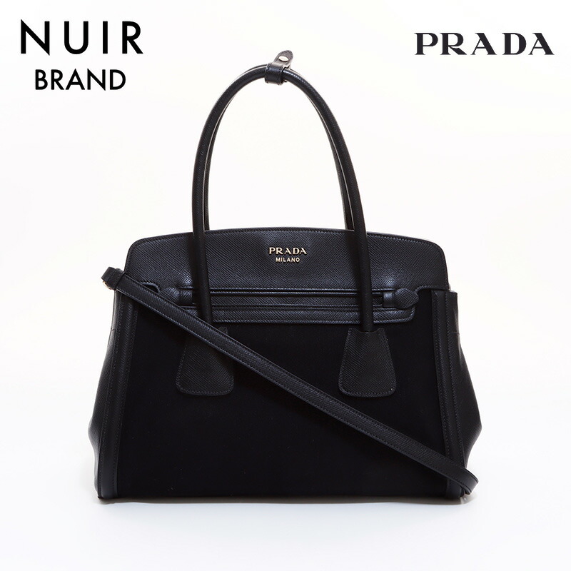 「エンブレマ」ハンドバッグ ブラック 楽天市場】【最大5,000円OFFクーポン！10/16~】プラダ PRADA