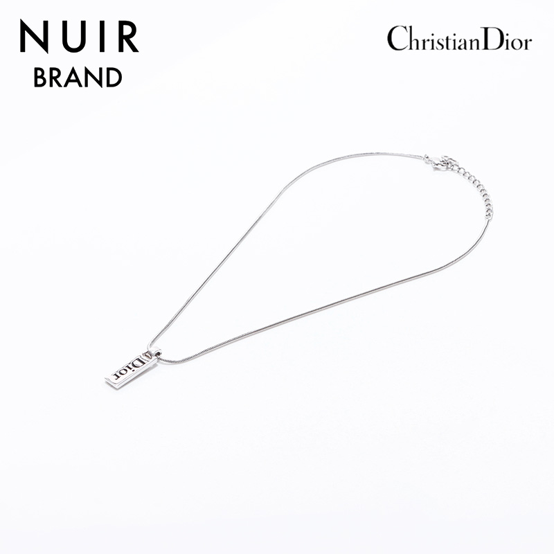 お洒落メンズに【DIOR】プレート シルバーネックレス お洒落メンズに【DIOR】プレート シルバーネックレス (Dior