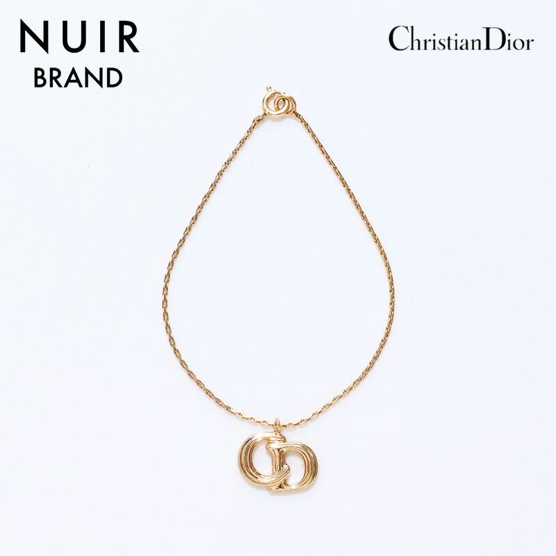 【残りわずか】 Dior レディース ブレスレット ゴールド 美品 Christian Dior クリスチャンディオール ヴィンテージCD
